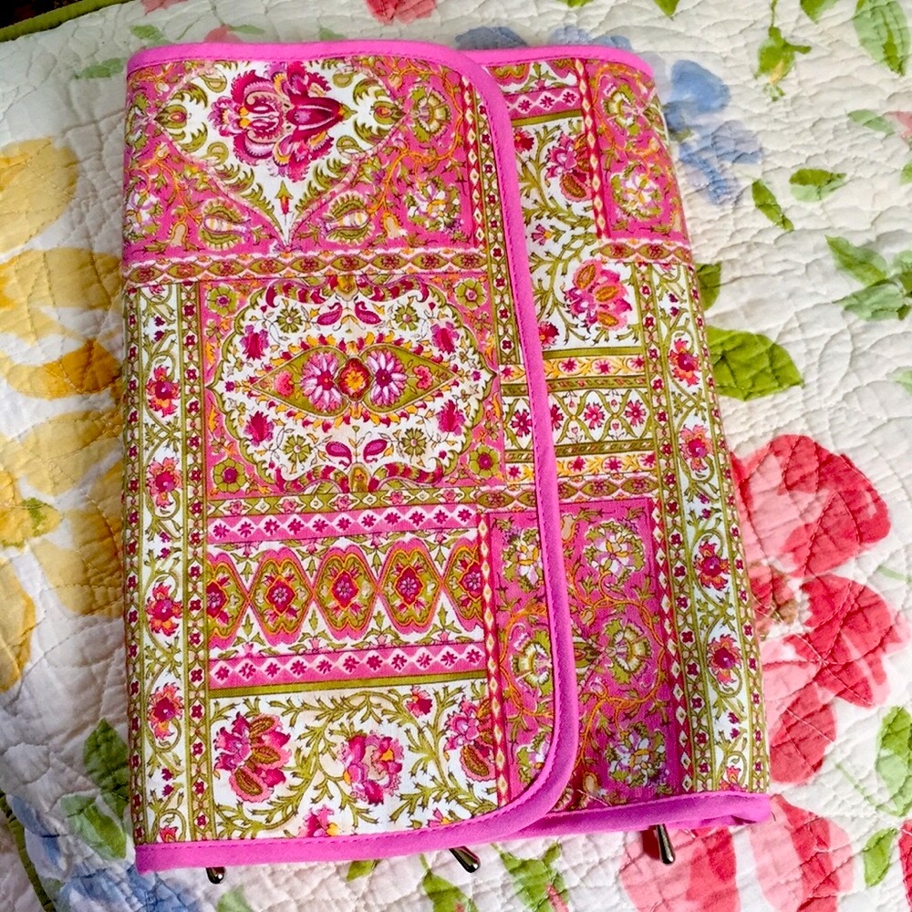 Floral medium size travel case